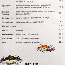 Sarajewo Grill&Bar - U Maksa - Menu