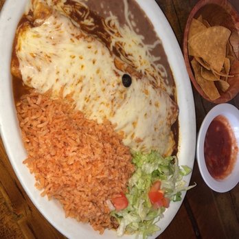 Tio's Mexican Restaurant - Smothered bean and cheese burrito with rice and beans - Mexican Near Me - South Jordan, Utah