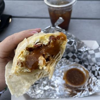 Buenos Dias Cafe - Bacon breakfast burrito - Cafes Near Me - Riverside, California Buenos Dias Cafe - Bacon breakfast burrito - Cafes Near Me - Riverside, California