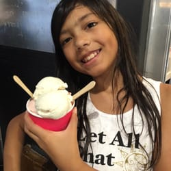 Coolhaus - The oldest got two scoops - her shirt says "Let all that you do be done in love."