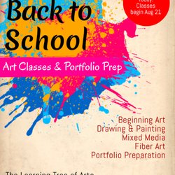 The Learning Tree of Arts - Now registering for art & portfolio classes. Classes begin on Tuesday, August 21st. Call today!