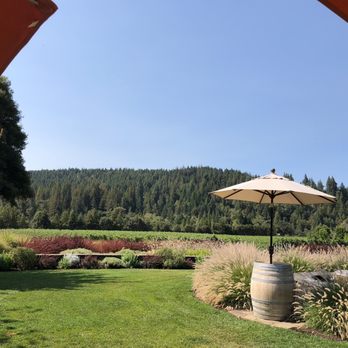 Goldeneye Winery - The garden at Goldeneye. - Wineries Near Me - Philo, California Goldeneye Winery - The garden at Goldeneye. - Wineries Near Me - Philo, California