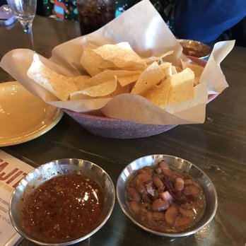 Lupe Tortilla Mexican Restaurant - Complimentary chips, salsa and beans - Tex-Mex Near Me - San Antonio, Texas