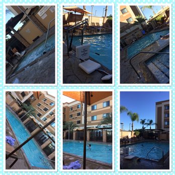 Courtyard by Marriott San Diego Oceanside - Images of the unheated pool we never swam in bc we were too busy looking for a new home ;) - Hotels Near Me - Oceanside, California