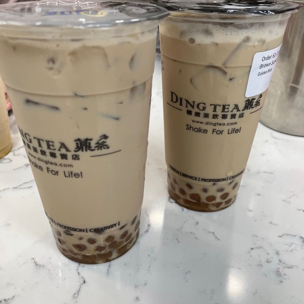Ding Tea - Brown sugar milk tea with golden boba - Bubble Tea Near Me - Brandon, Florida