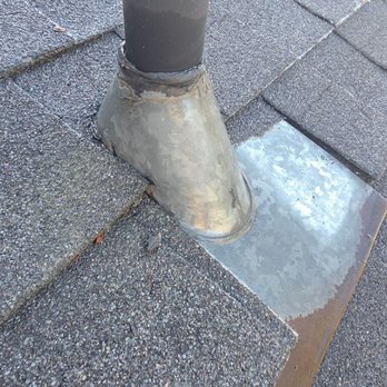 West Coast Precision Roofing - BEFORE: Slow leak thru the kitchen recessed lighting from our kitchen hood vent pipe. The sealant used had cracked over time. - Roofing Near Me - Montrose, California
