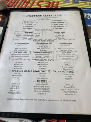 Menu photo 6 Steffens Restaurant Kingsland, GA Menu photo 6 Steffens Restaurant Kingsland, GA