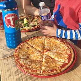 Cheese & Carnitas pizza. Great size for 1 person or to share Cheese & Carnitas pizza. Great size for 1 person or to share