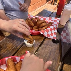 Lefty's Bar & Grill - Onion rings in ranch