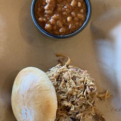 Mission BBQ - Pulled Pork Sandwich with BBQ Beans