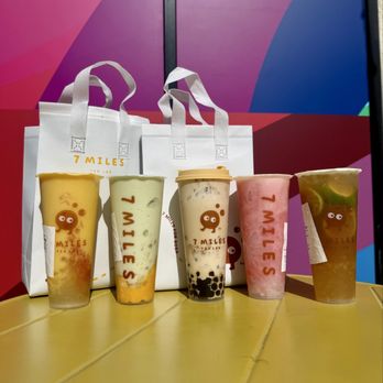 7 Miles Tea Lab - 7'S MANGO POMELO, 7'S AVOCADO ON MANGO, COOKIE MILK TEA, WATERMELON COCONUT, SMASHED LIME EARL GREY - Bubble Tea Near Me - Artesia, California