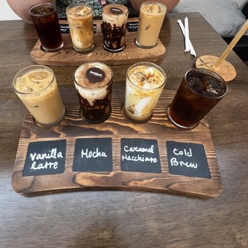 Toasted - Classic coffee flight. - Coffee & Tea Near Me - Montrose, California
