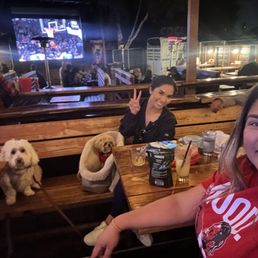 Dogs and friends and food watching March Madness Dogs and friends and food watching March Madness