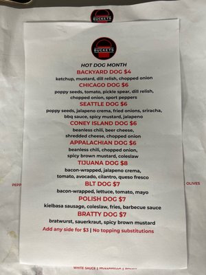 Menu photo 3 Buckets Sports Bar Lusby, MD