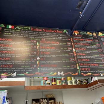 Caffe Stellato - Sandwich menu - Italian Near Me - Burlingame, California