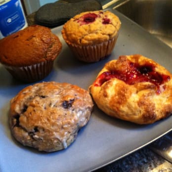 EAST SIDE OVENS - Blueberry lemon scone, rhubarb dumpling, banana chocolate chip and raspberry muffins - Bakeries Near Me - Cudahy, Wisconsin
