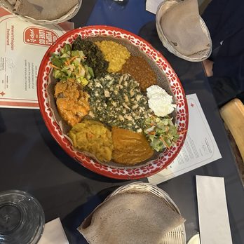 Meskel Ethiopian Restaurant - Vegetarian Combination and Green Chicken - Ethiopian Near Me - Seattle, Washington Meskel Ethiopian Restaurant - Vegetarian Combination and Green Chicken - Ethiopian Near Me - Seattle, Washington
