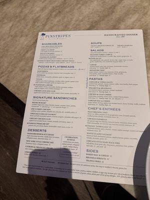 Menu photo 8 Pinstripes Houston, TX