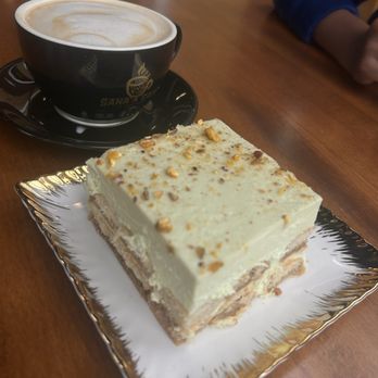 Sana'a Cafe - Pistachio Tiramisu - Coffee & Tea Near Me - Lake Forest, California Sana'a Cafe - Pistachio Tiramisu - Coffee & Tea Near Me - Lake Forest, California