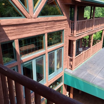 The Lodge at Grant's Trail - View of the back of the lodge from the top balcony. - Hotels Near Me - Saint Louis, Missouri The Lodge at Grant's Trail - View of the back of the lodge from the top balcony. - Hotels Near Me - Saint Louis, Missouri