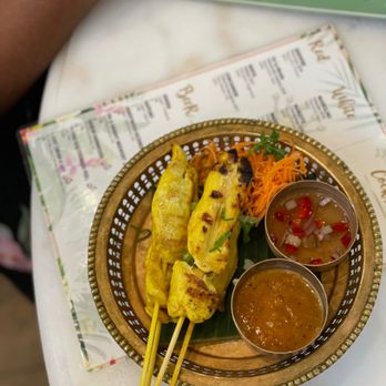 Sisters Thai - Chicken Satay - Thai Near Me - Alexandria, Virginia Sisters Thai - Chicken Satay - Thai Near Me - Alexandria, Virginia