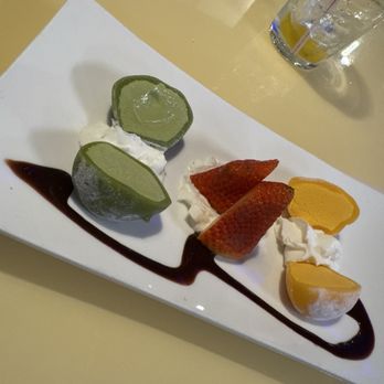 Sushishima - Castle Hills - Green tea and Mango Mochi Ice Cream - Japanese Near Me - Castle Hills, Texas Sushishima - Castle Hills - Green tea and Mango Mochi Ice Cream - Japanese Near Me - Castle Hills, Texas