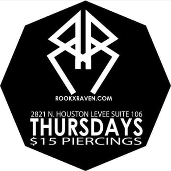 The Rook x Raven Tattoo Creative - Today's promotion - Piercing Near Me - Cordova, Tennessee The Rook x Raven Tattoo Creative - Today's promotion - Piercing Near Me - Cordova, Tennessee