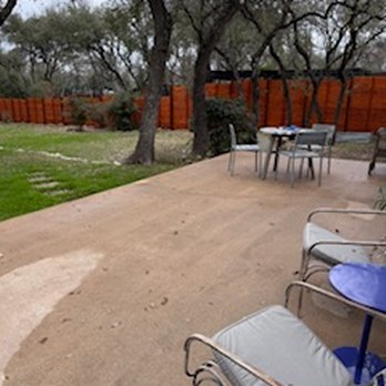 Specialty Exterior Works - After concrete(patio is wet) - Window Washing Near Me - Austin, Texas Specialty Exterior Works - After concrete(patio is wet) - Window Washing Near Me - Austin, Texas