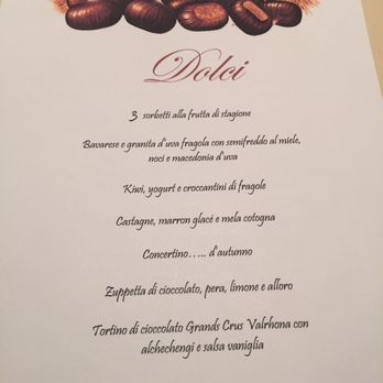 Lanterna Verde - Dessert card - Italian Near Me - Villa Di Chiavenna, SO