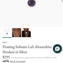 Online 6mm round $295 in settings with chain