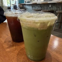 Vanilla Cloud Iced Matcha Latte