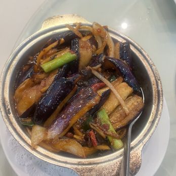 Taste - Eggplant with Garlic Sauce in Casserole - Seafood Near Me - Las Vegas, Nevada Taste - Eggplant with Garlic Sauce in Casserole - Seafood Near Me - Las Vegas, Nevada