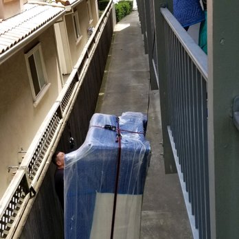 A2B Movers - The couch en route to floor 2 - Movers Near Me - San Francisco, California