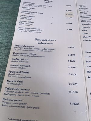 Menu photo 1 L'isoletta Siracusa, SR