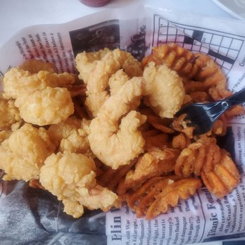 The Tangy Crab - Shrimp basket with sweet potatoe fries - Seafood Near Me - Flint, Michigan The Tangy Crab - Shrimp basket with sweet potatoe fries - Seafood Near Me - Flint, Michigan