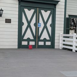 Exterior outside entrance of Heritage Park - Door to the Carriage Barn - Santa Fe Springs, California Exterior outside entrance of Heritage Park - Door to the Carriage Barn - Santa Fe Springs, California
