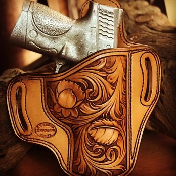 Bullard Leather - Combat holster with floral carving. Natural w/antique - Outdoor Gear Near Me - Throckmorton , Texas Bullard Leather - Combat holster with floral carving. Natural w/antique - Outdoor Gear Near Me - Throckmorton , Texas