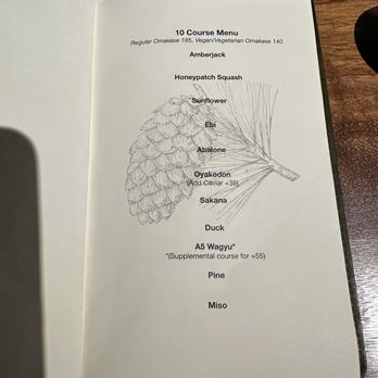 Matsu - The 10-course tasting menu. - Japanese Near Me - Oceanside, California