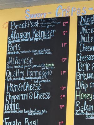 Menu photo 3 Alaska Crepery Anchorage, AK