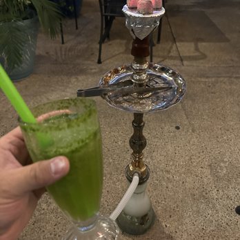 Naara Cafe - Frozen lemonade with mint/ hookah - Middle Eastern Near Me - San Antonio, Texas