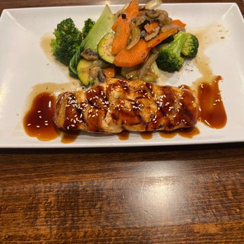 Fukuda - Teriyaki Salmon entree! - Japanese Near Me - The Woodlands, Texas Fukuda - Teriyaki Salmon entree! - Japanese Near Me - The Woodlands, Texas