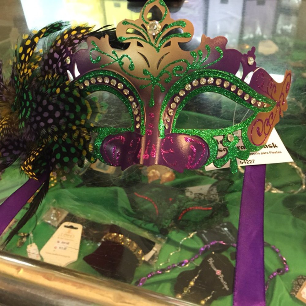 Neece Paper Company - Gorgeous Mardi Gras mask! - Party Supplies Near Me - Williamsport, Pennsylvania