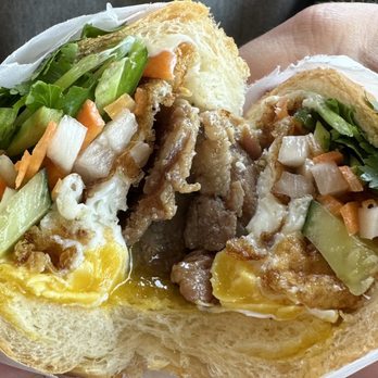 Pham's Kitchen - Perfectly fried special order egg on Bahn Mi sandwich - Vietnamese Near Me - Cheektowaga, New York Pham's Kitchen - Perfectly fried special order egg on Bahn Mi sandwich - Vietnamese Near Me - Cheektowaga, New York