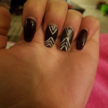 Dublin Nails - Even when I settle for simple designs, they're bad. This cost me $10. Lines aren't even thickness, nor straight - Nail Salons Near Me - Dublin, California Dublin Nails - Even when I settle for simple designs, they're bad. This cost me $10. Lines aren't even thickness, nor straight - Nail Salons Near Me - Dublin, California