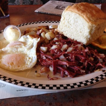 Black Bear Diner Gilroy - Corned beef hash. That boulder there on the right is a biscuit. - Diners Near Me - Gilroy, California