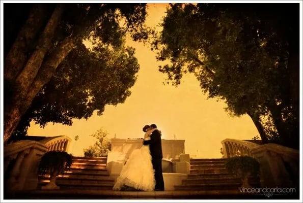 Photo of Renaissance - Hollywood, CA, US. Taken at the steps outside the restaurant in the back gardens