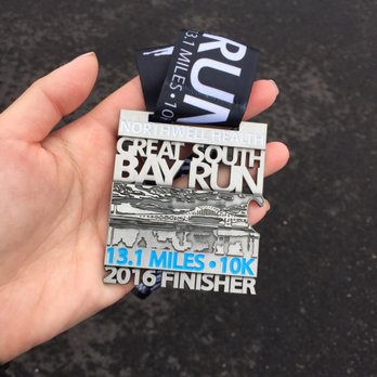 Great South Bay Run - 2016 half medal - Races & Competitions Near Me - Bay Shore, New York Great South Bay Run - 2016 half medal - Races & Competitions Near Me - Bay Shore, New York
