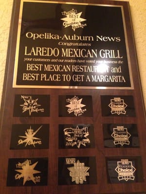 Menu photo 7 Laredo Mexican Restaurant Auburn, AL