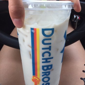 Dutch Bros Coffee - Large iced vanilla white coffee! - Coffee & Tea Near Me - Lacey, Washington