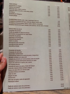 Menu photo 2 La Catedral Seville, SE